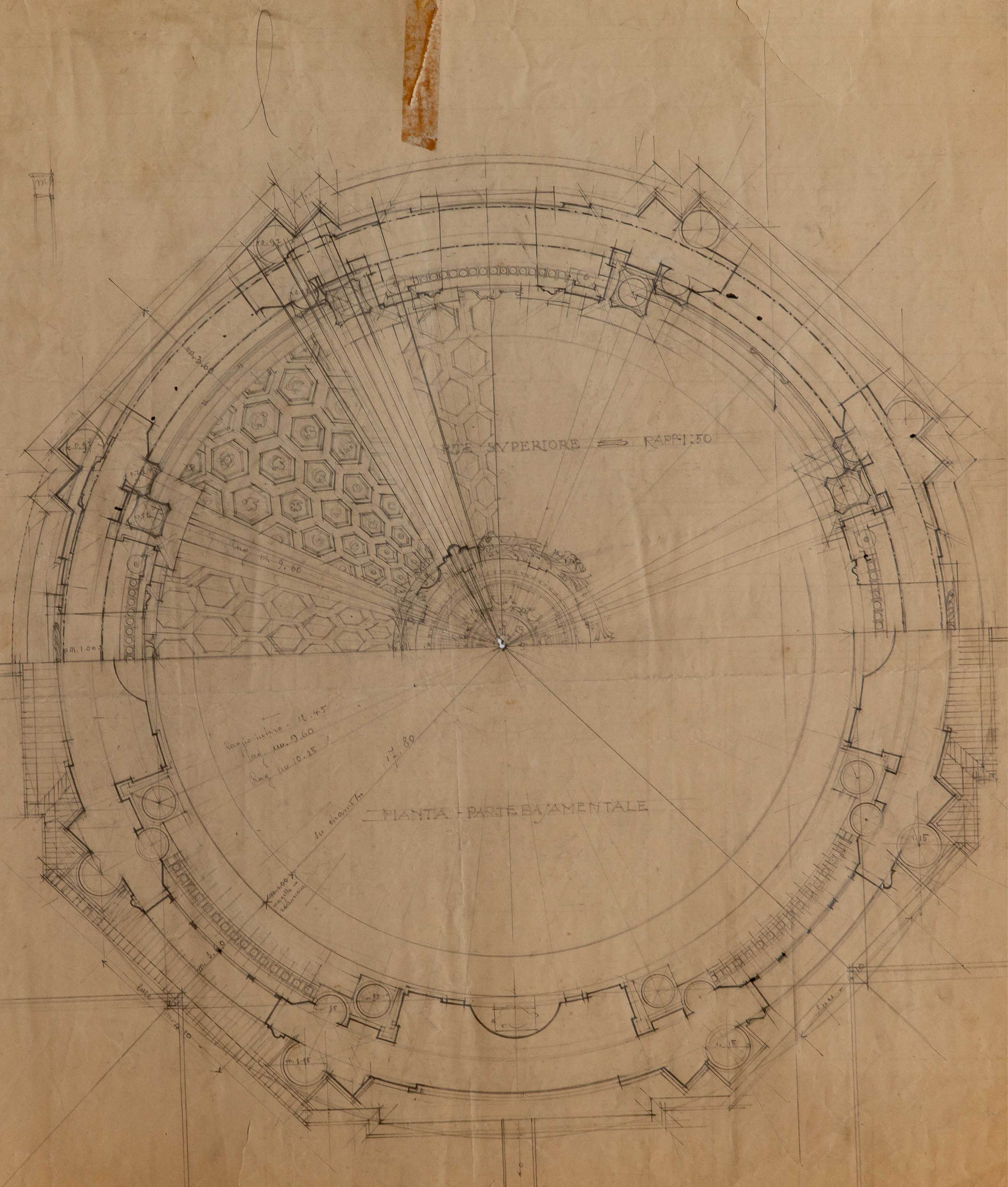 Progetto per la cupola della chiesa di S. Ignazio a Roma